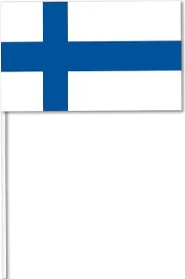 Produktbild von Fahne Finnland Papier 14 x 21 cm -