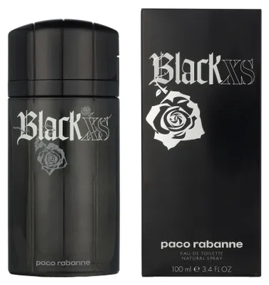 Produktbild von Rabanne Black Xs 100ml, Männer, 100 ml, Lemon, Cinnamon, Bernstein, Patschuli, Amber,Patchouli