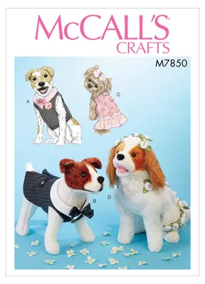 Immagine prodotto di Cartamodello per abito da sposa per cani, modello Mc Call's 7850