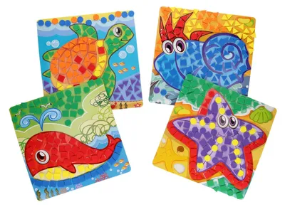 Produktbild von Mosaik zum Basteln von Meerestieren