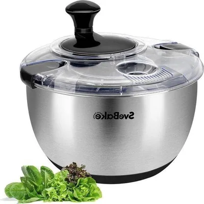 Produktbild von Schwarzer Salatschleuder Edelstahl 45L spülmaschinenfest