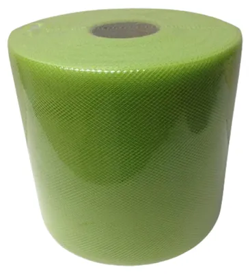 Tulle-Rolle 12 m, Apfelgrün, einfarbig, 1 Stück