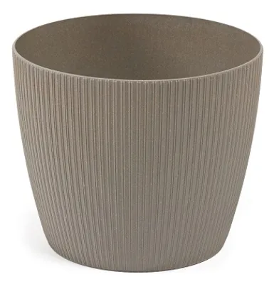 Obrázek produktu pro LAMELA spolka z organiczona odpowiedzi. Obal na květináč MAGNOLIA ECO - jumper šedá Ø 26 cm