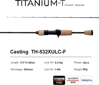 Immagine prodotto di Canna da spinning, leggera, prestazioni migliorate, cast TH-532XULC-F