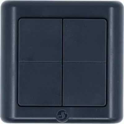 Zdjęcie produktu dla Shelly BLU Wall Switch 4 ZB, format DK – przełącznik ścienny Zigbee, kolor szary