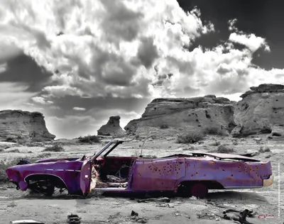 Produktbild von Wrecked Cadillac Colourlight - Mousepad - Mousepad