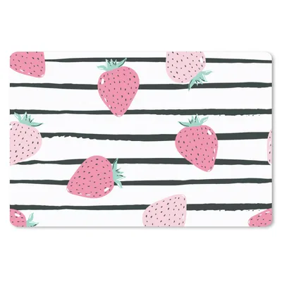 Produktbild von MuchoWow® Mauspad Mousepad Sommer - Erdbeeren - Pastell 27x18 cm - Mousepads - Maus Mat - Pad - Mausunterlage - Büroartikel - Desk Matten