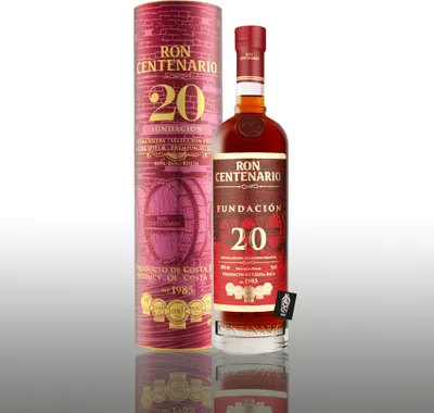 Produktbild von Ron Centenario 20 Solera Fundacion inkl. Geschenkpackung 0,7l (40% vol.)inkl. Mixcompany Postkarte- [Enthält Sulfite]