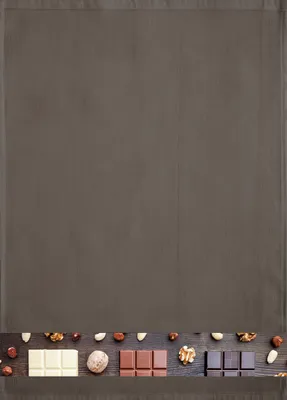 Produktbild von framsohn Geschirrtuch Waffel 'Schokolade' 50 x 70 cm Braun