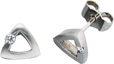 Produktbild von Ohrstecker Stecker Brillant Dreieck durchbrochen 950 Platin Damen