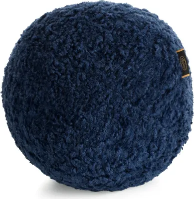 Image de EUROFIRANY | Coussin - 24 x 24 cm sphère - bleu foncé Coussin décoratif - Stylé et moderne