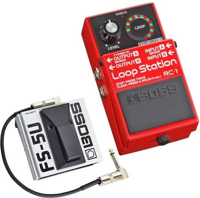 Produktbild von Boss RC-1 Loopermit FS-5U Fußtaster mit Patchkabel