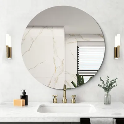 Produktbild von Rahmenloser Wandspiegel 70 x 70 cm für Badezimmer und Wohnzimmer