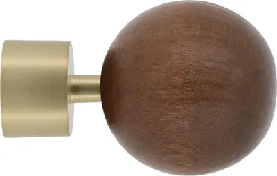 Produktbild von Kugelkopf aus Holz mit Metallhalterung