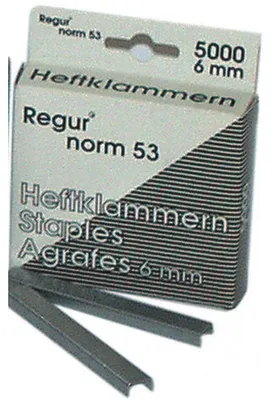 Produktbild von Regur® 53/6 Heftklammern 53/6, 5000 Stück