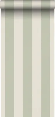 Produktbild von Sanders & Sanders Tapete Streifen Grün und Beige 53 cm x 10.05 m