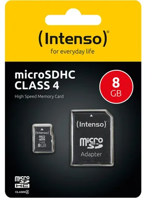 Immagine prodotto di Intenso MICRO Secure Digital Card Micro SD Class 4 8 GB Speicherkarte
