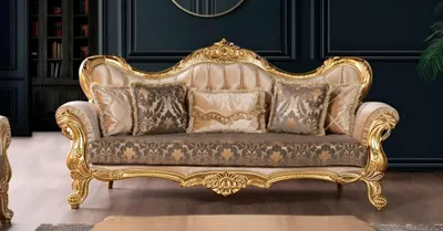 Produktbild von Elegantes 3-Sitzer-Sofa mit zeitlosem Design und hohem Sitzkomfort
