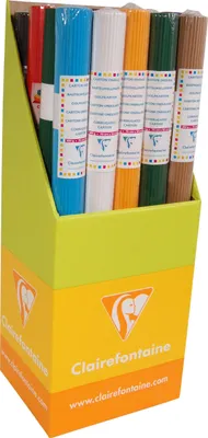 Produktbild von Clairefontaine 20x Bastelwellpappe PaperTouch 20 Rollen Sortierung 95699C
