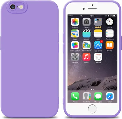 Produktbild von Cadorabo Hülle für Apple iPhone 6 PLUS / 6S PLUS Schutz Hülle in Lila TPU Silikon Etui Case Handyhülle