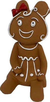 Produktbild von Dekofigur Lebkuchenfrau sitzend 46 x 25 x 21 cm
