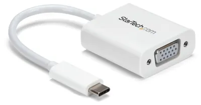 Obrázek produktu pro StarTech.com CDP2VGAW, 3.2 Gen 1 (3.1 Gen 1), USB typu C, VGA (D-Sub) výstup, 1920 x 1200 px
