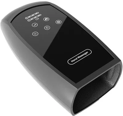 Productafbeelding van Elektrisch handmassageapparaat met luchtmassage en warmtetherapie voor de handpalm, met intelligente knedingstechniek en acupunctuurpunten.