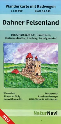 Obrázek produktu pro Dahner Felsenland, list 41-544, 1 : 25 000