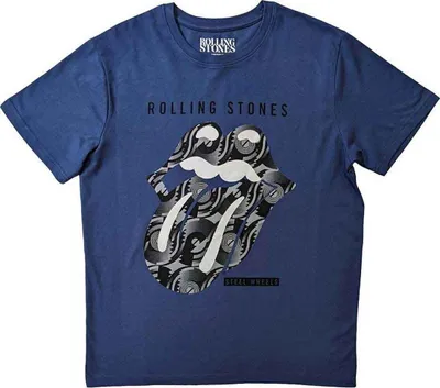 Zdjęcie produktu dla The Rolling Stones Steel Wheels Iris Blue M Koszulka
