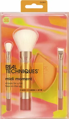 Produktbild von Set mit Schminkbürsten Real Techniques Midi Moment 4 Stücke