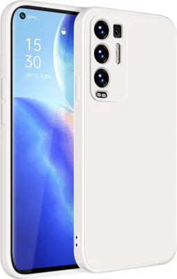 Produktbild von OPPO Reno5 Pro+ Hülle, LaimTop Slim Liquid Silikon Gel Gummi Schutzhülle für OPPO Reno5 Pro+ Plus Weiß