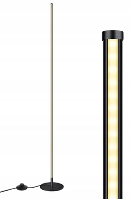 Image de Lampe sur pied LED EDISHINE, lumière chaude et réglable, design minimaliste