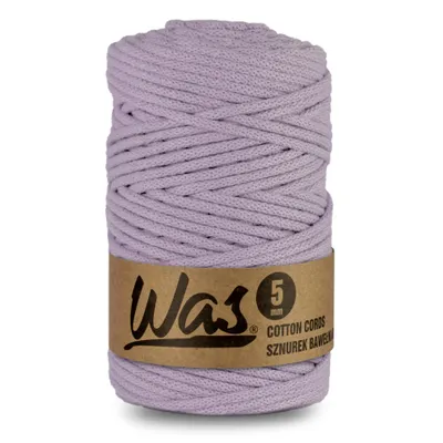 Produktbild von Baumwollkordel Geflochtene Baumwollschnur Polyesterkernschnur Für Makramee Makramee-Seil Bastelkordel 5mm 100m lila DIY WAS
