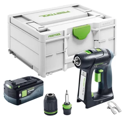 Image de Festool C 18-Basic Perceuse-visseuse sans fil 18 V 45 Nm Brushless + 1x batterie 5,0 Ah + Systainer - sans chargeur