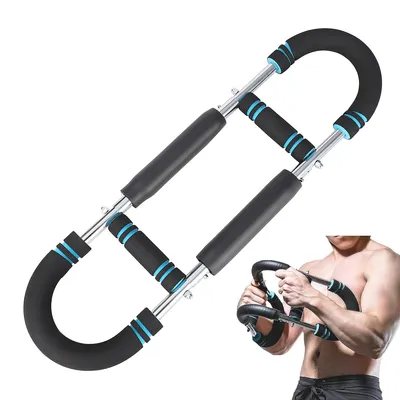 Produktbild von Multifunktionaler U-förmiger Armtrainer – einstellbares Krafttrainingsgerät mit Federwiderstand für Handgelenk-, Arm- und Oberkörpertraining zu Hause