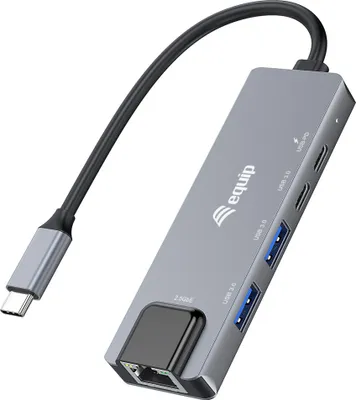Obrázek produktu pro Equip 133496, Kabel, USB 3.2 Gen 1 (3.1 Gen 1) Type-C, 100 W, 10,100,1000,2500 Mbit/s, 1000BASE-T, IEEE 802.3ab
