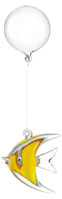 Zdjęcie produktu dla Leonardo Fish Mare, dekoracja szklana, morska, dekoracja, akwarium, podwodny świat, szkło, żółty, 5,6 cm, 059057