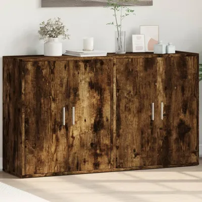 Produktbild von vidaXL Sideboards 2 Stk. Räuchereiche 60x31x70 cm Holzwerkstoff