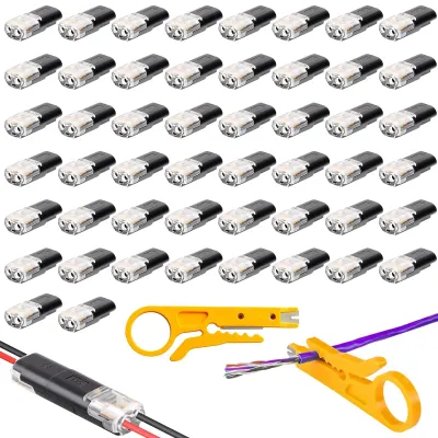 2-polige Kabelverbinder 50 Stück für 18-22 AWG Kabel