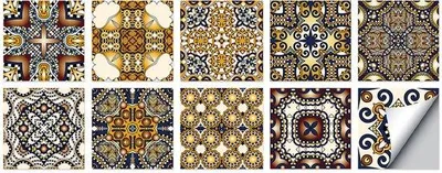 Obrázek produktu pro PVC tapeta 10 x 10 cm, voděodolná, do obývacího pokoje, jídelny, koupelny, samolepicí.