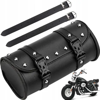 Produktbild von Wasserdichte Kunstleder Motorrad-Satteltaschen für unterwegs