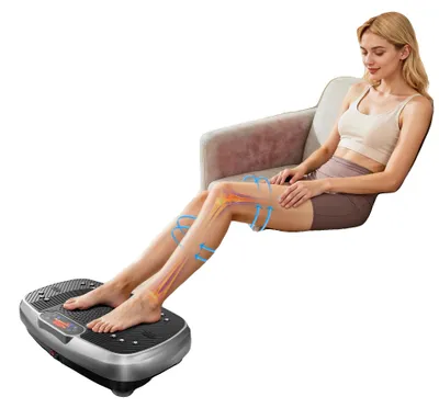 Immagine prodotto di Piattaforma vibrante, 199 livelli di intensità, allenamento total body, grigio