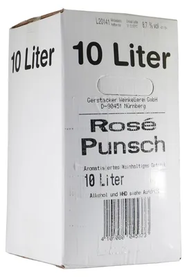 Produktbild von GERSTACKER Rosé Punsch 10L BIB