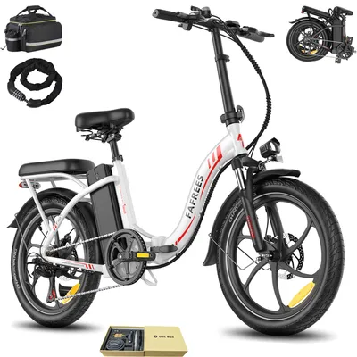 Produktbild von E-Bike 160 - 195 cm 20" Rostfreie Aluminiumlegierung 36 V 20 Ah 720 Wh bis zu 110 - 150 km Wasserdicht IP54 Shimano 7 Gang, Weiß
