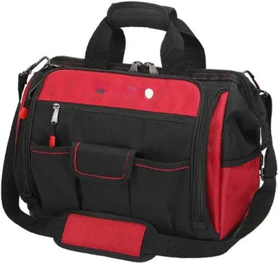 Productafbeelding van Famanu gereedschapstas 42 cm - Duurzaam polyester van 1680D met brede opening