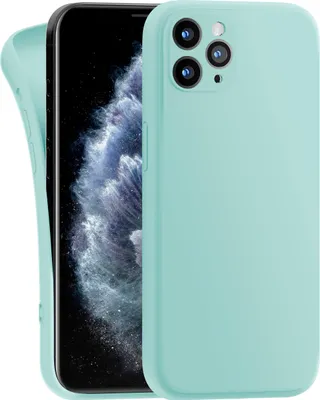 Produktbild von Hülle für Apple iPhone 11 Pro Max - Handyhülle mit Kameraschutz Cover aus Silikon in Mintgrün