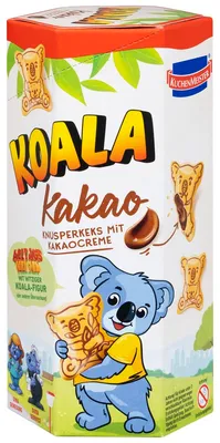Zdjęcie produktu dla Kuchenmeister Koala kakaowe kruche słodkie ciasteczka w kształcie misia 75g