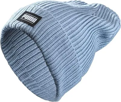 Produktbild von Puma Uni Ribbed Classic Cuff Beanie - 024038, Farbe:Hellblau, Accessoires:Onesize