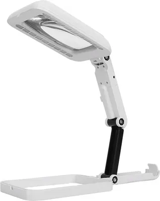 Obrázek produktu pro Verk 09154 Klenotnická stolní lupa velká 3x 18 led skládací