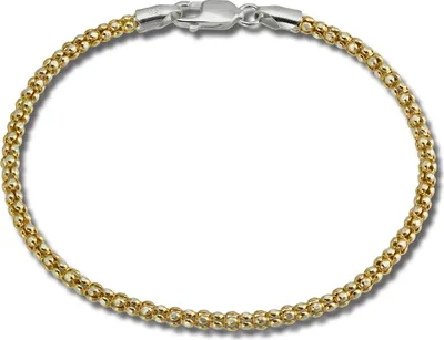 Produktbild von SilberDream Damen-Armband Himbeerkette 925 Silber poliert 19cm gold SDA2269Y